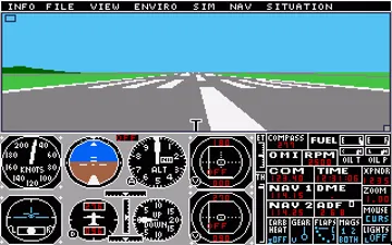 Flight Simulator II screen shot game playing